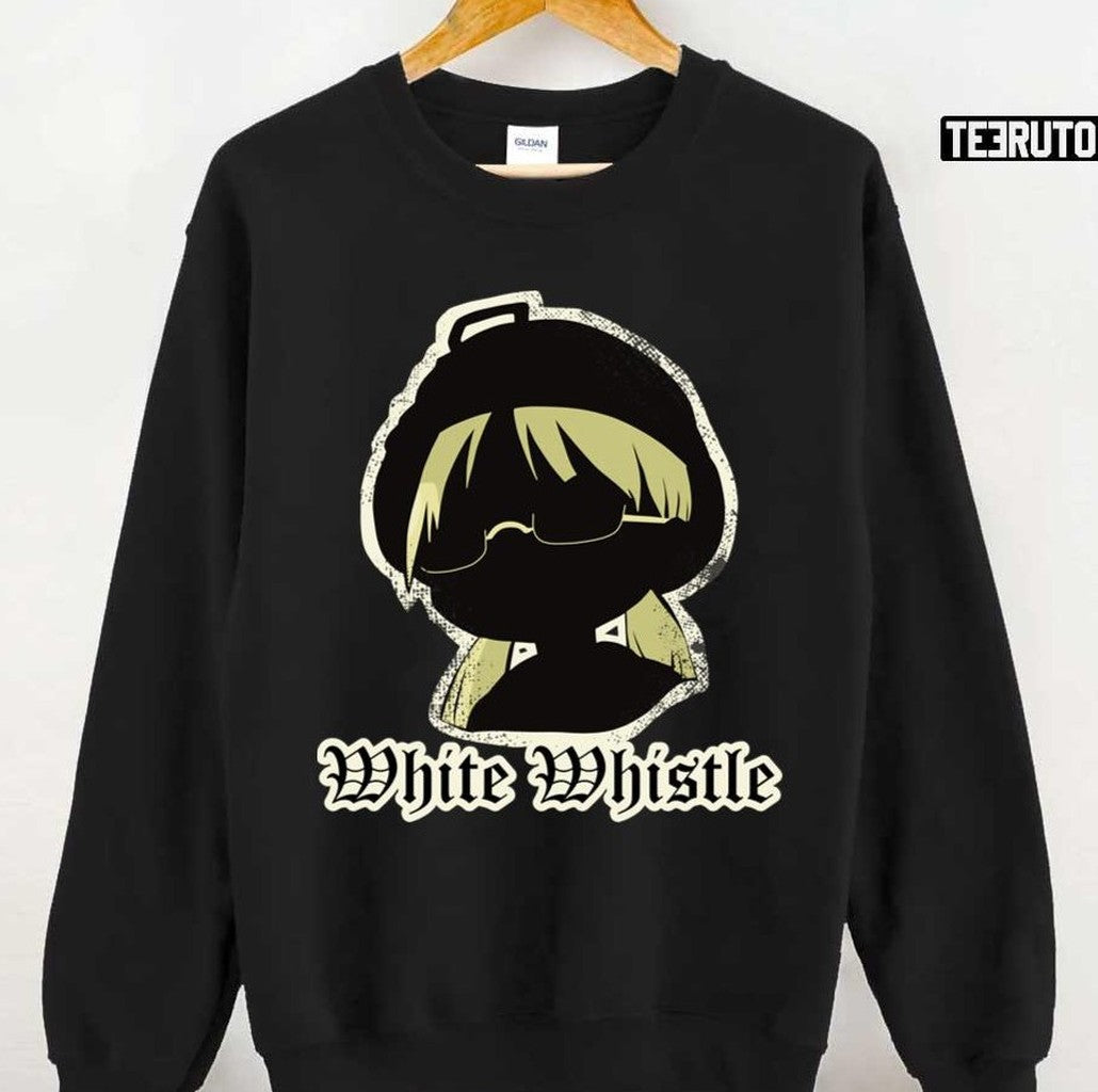 Riko Grunge White Whistle Silhouette Made In Abyss Unisex T-shirt