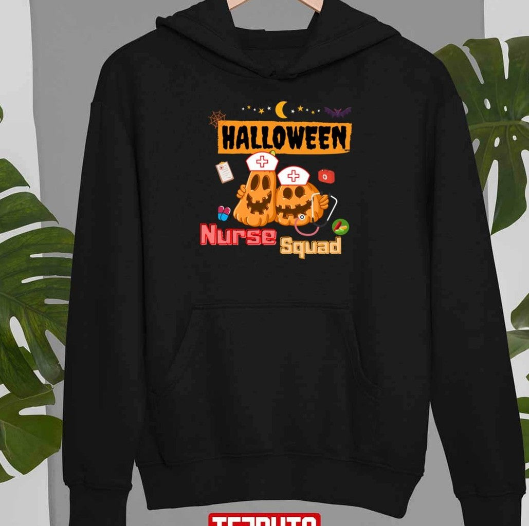Nurse Squad Team Pumpkin Ghost Unisex T-Shirt
