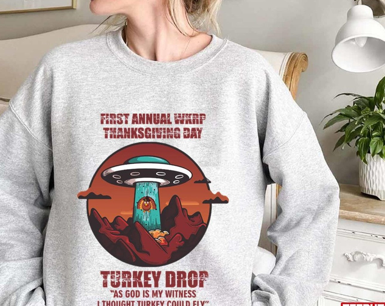 Thanksgiving Day First Annual Wkrp WKRP in Cincinnati Unisex Sweatshirt