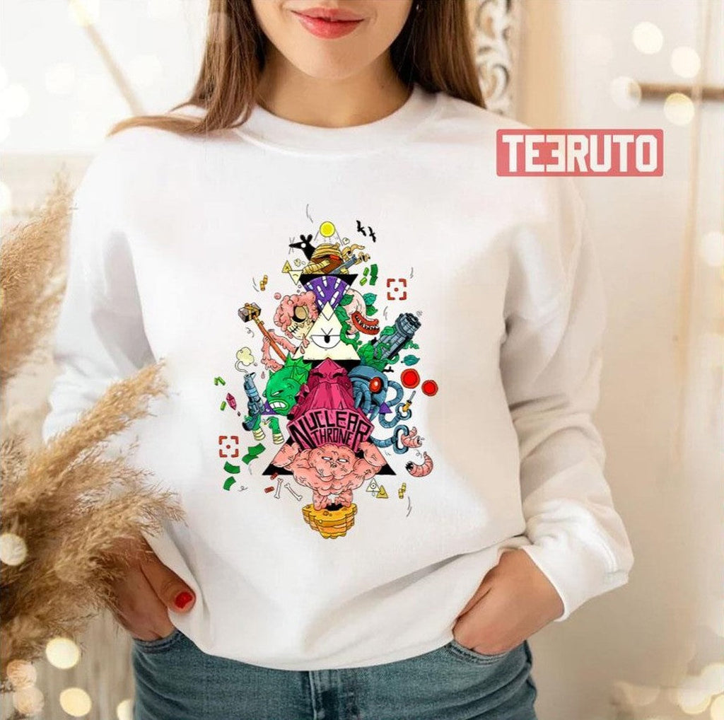 Nuclear Throne Character Totem Pole Unisex Sweatshirt