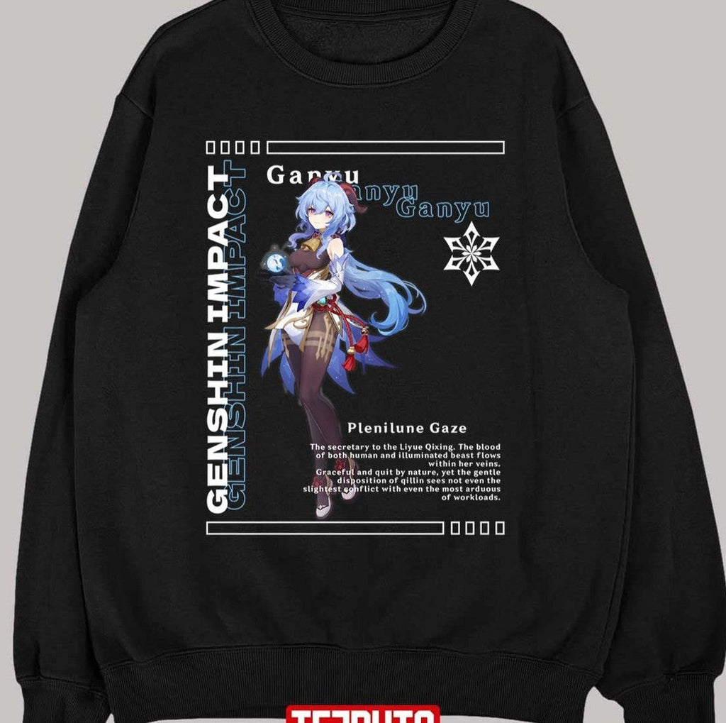 Plenitune Gaze Genshin Impact Ganyu Unisex T-shirt