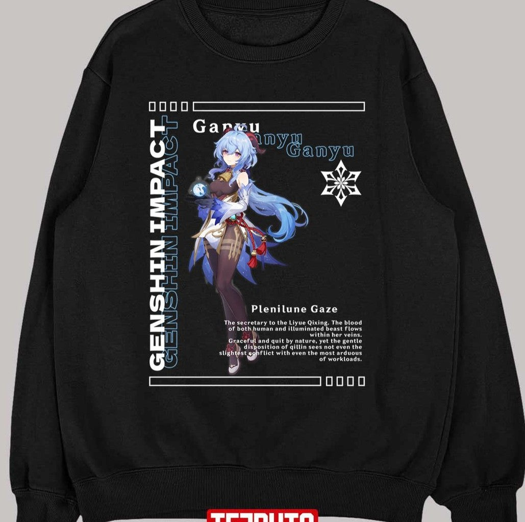 Plenitune Gaze Genshin Impact Ganyu Unisex T-shirt