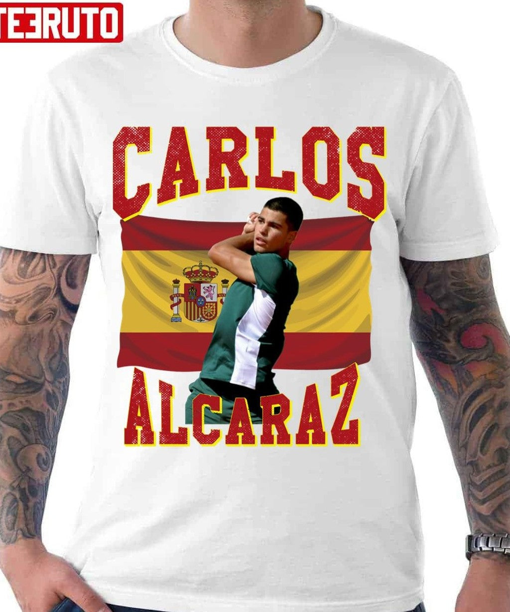 Spanish Tennis Player Graphic Carlos Alcaraz Unisex Hoodie
