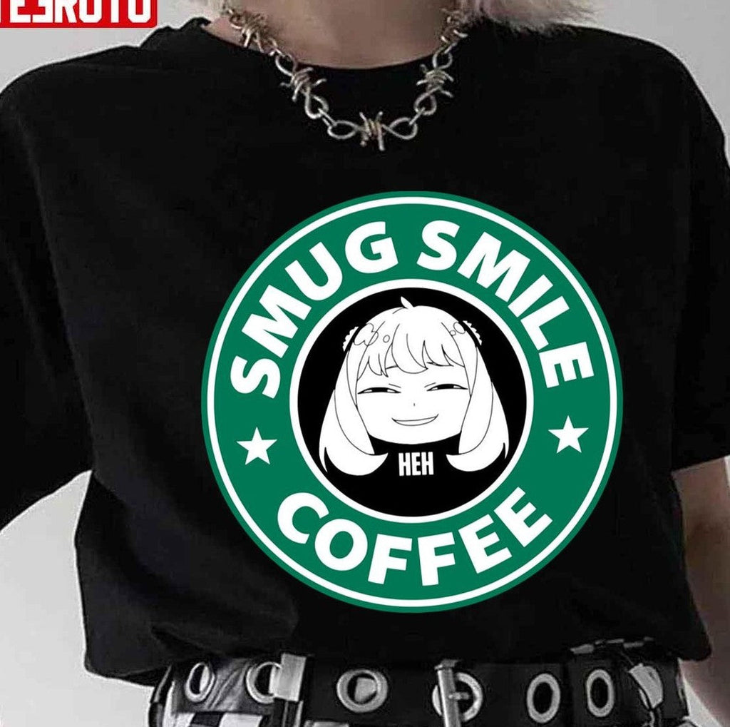 Starbucks Anya Forger Smug Smile Spy X Family Unisex T-Shirt
