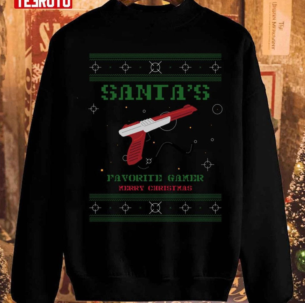 Santa's Favorite Gamer Christmas 2023 Unisex Sweatshirt