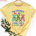 My Favorite Bunnies Call Me Lunch Lady Easter Day Lunch Lady Women Gifts Unisex T-shirt