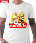 Santa Reindeer McDonalds Merry Christmas Unisex T-Shirt