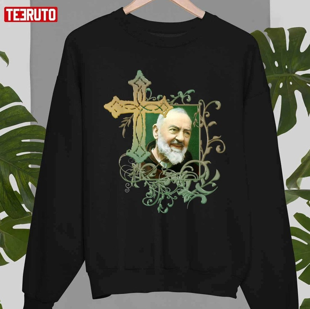 Prayer Cross Catholics Holy Saints St Padre Pio Unisex T-shirt