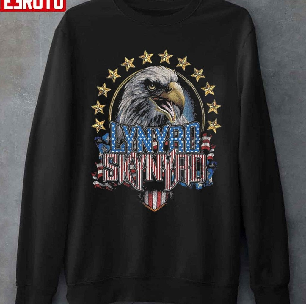 The Eagle Vintage Flag Lynyrd Skynyrd Design Unisex T-Shirt