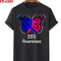 Sids Awareness Warrior Support Sudden Infant Death Syndrome Butterly Unisex T-Shirt
