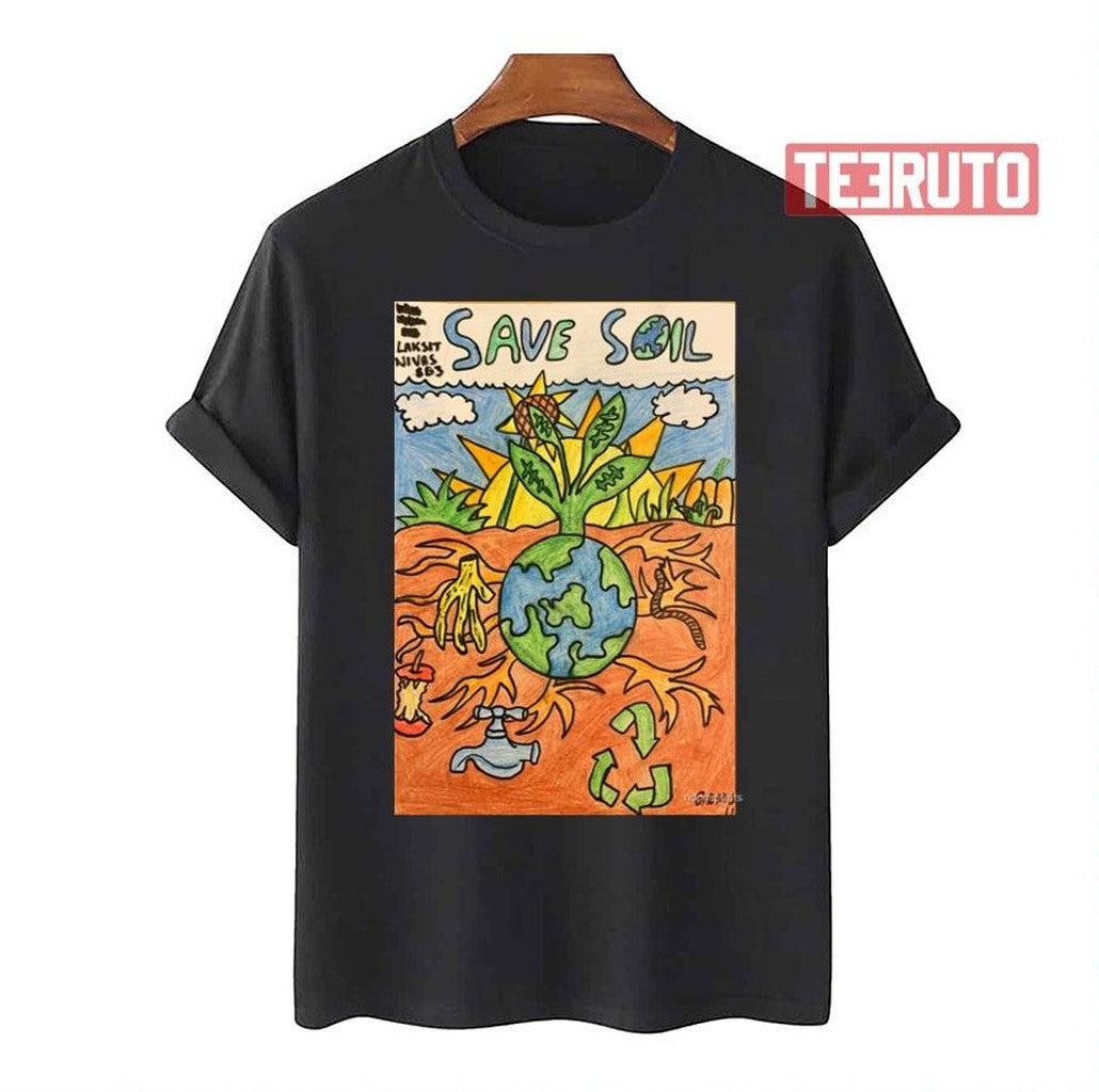 Save Soil Orange Unisex T-Shirt