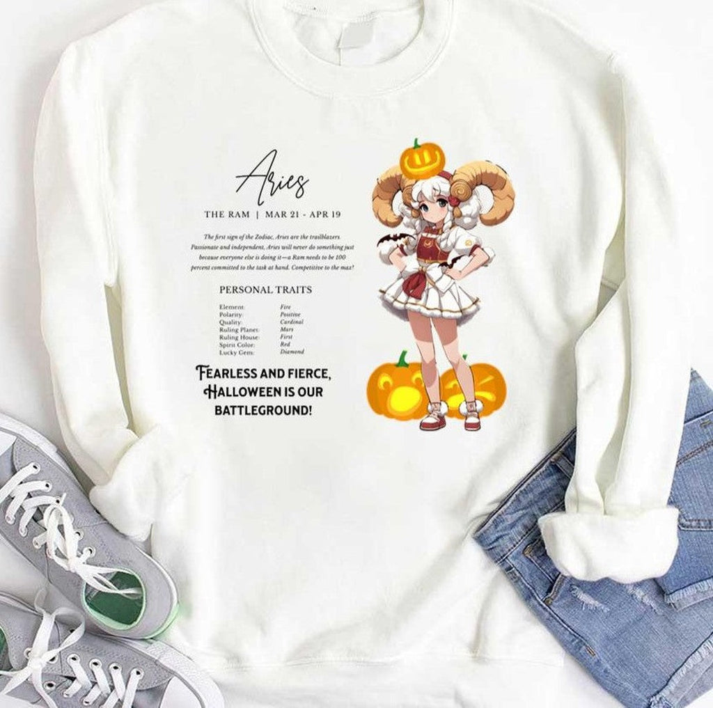 Aries Human Form Anime Halloween Collection Unisex T-Shirt