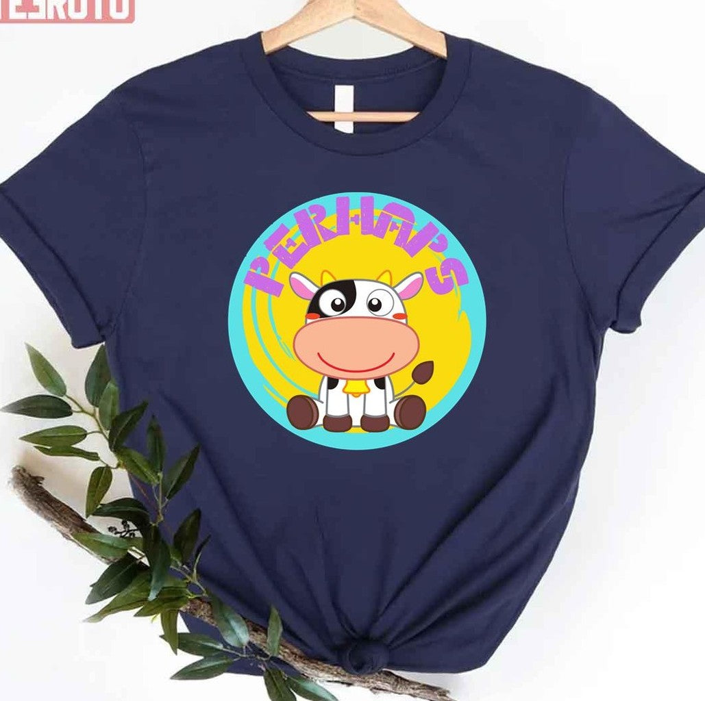 Perhaps Meme Cow Animal Crossing Unisex T-Shirt