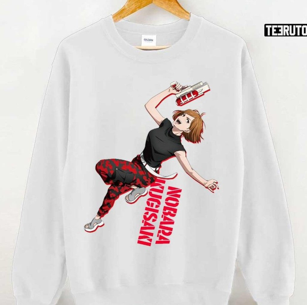 Anime Character Of Jujutsu Kaisen Kugisaki Nobara Streetwear Style Art Unisex T-Shirt