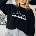 NC Strong Sweatshirt Hoodie, Hurricane Crewneck, Unisex Graphic Cotton Shirt, Womenswear Menswear Top