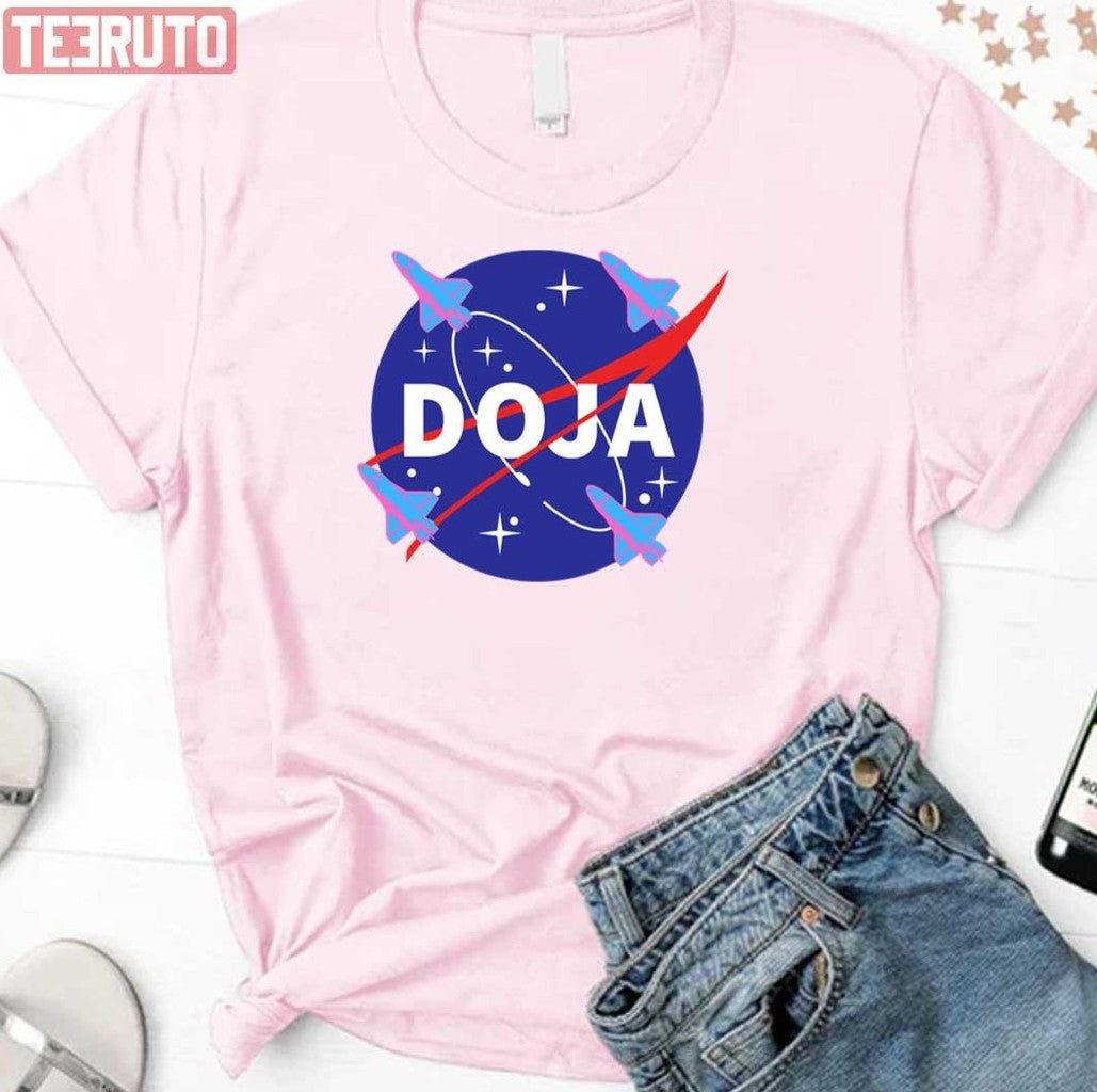 Nasa Logo Style Doja Cat Artwork Unisex T-Shirt