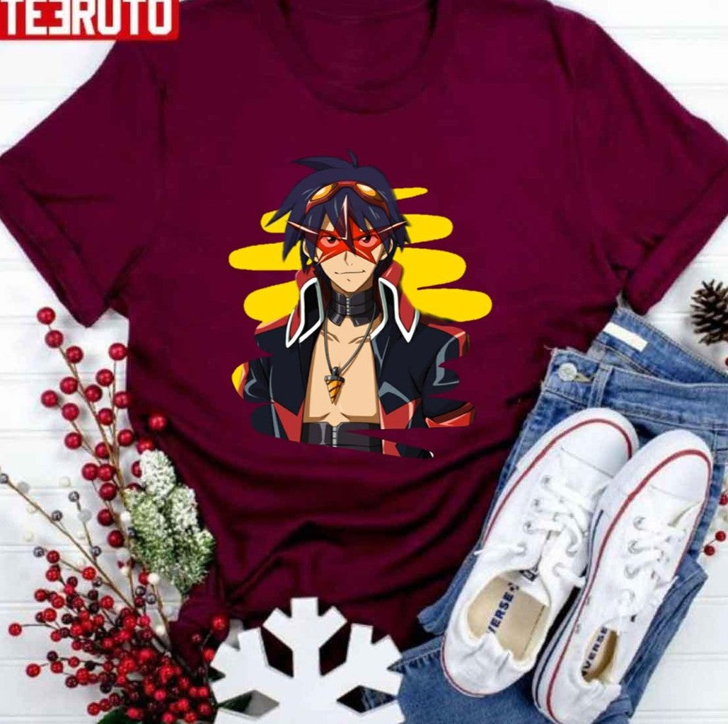 Animated Design Gurren Lagann Anime Unisex T-Shirt