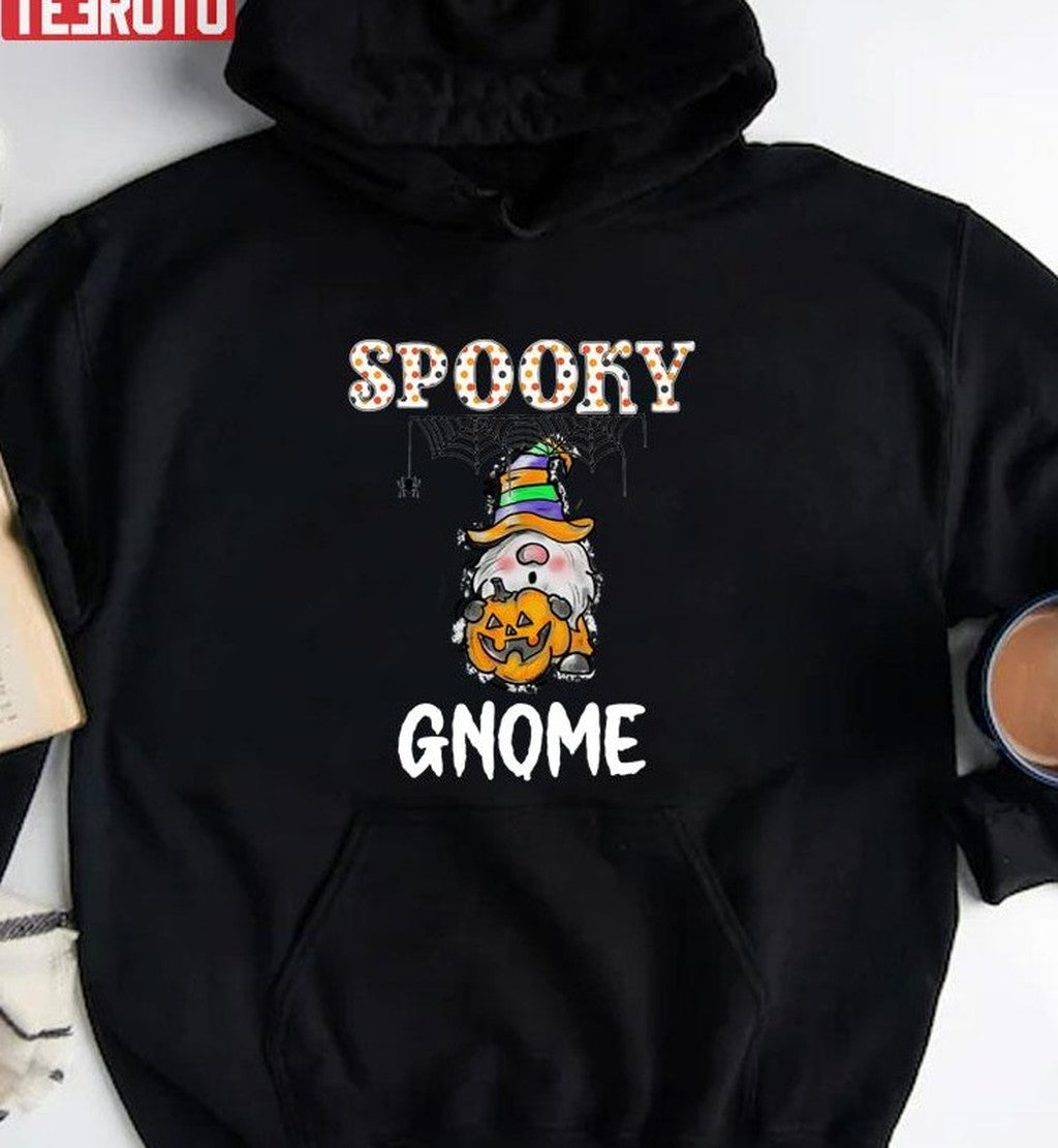 Spooky Gnome Pumpkin Gnome Halloween Unisex T-Shirt