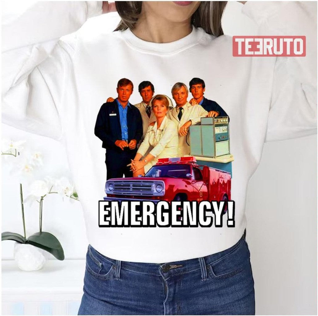 Retro Vintage 70s Emergency Cast Tribute Unisex Sweatshirt