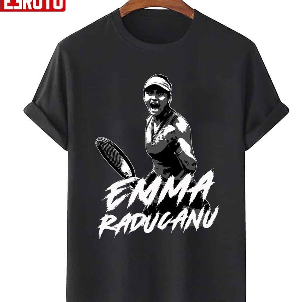 Tennis Player Emma Raducanu Vintage Graphic Unisex T-shirt