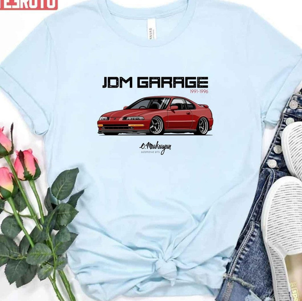 Prelude Iv Red Drift Car Graphic T-Shirt