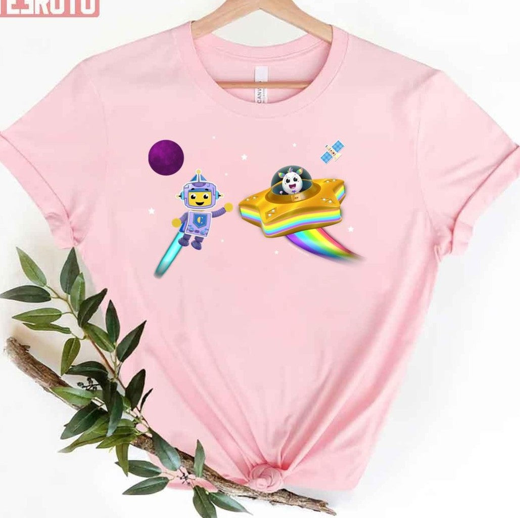Robot Space Adventure Movie Charlie's Colorforms City Unisex T-Shirt