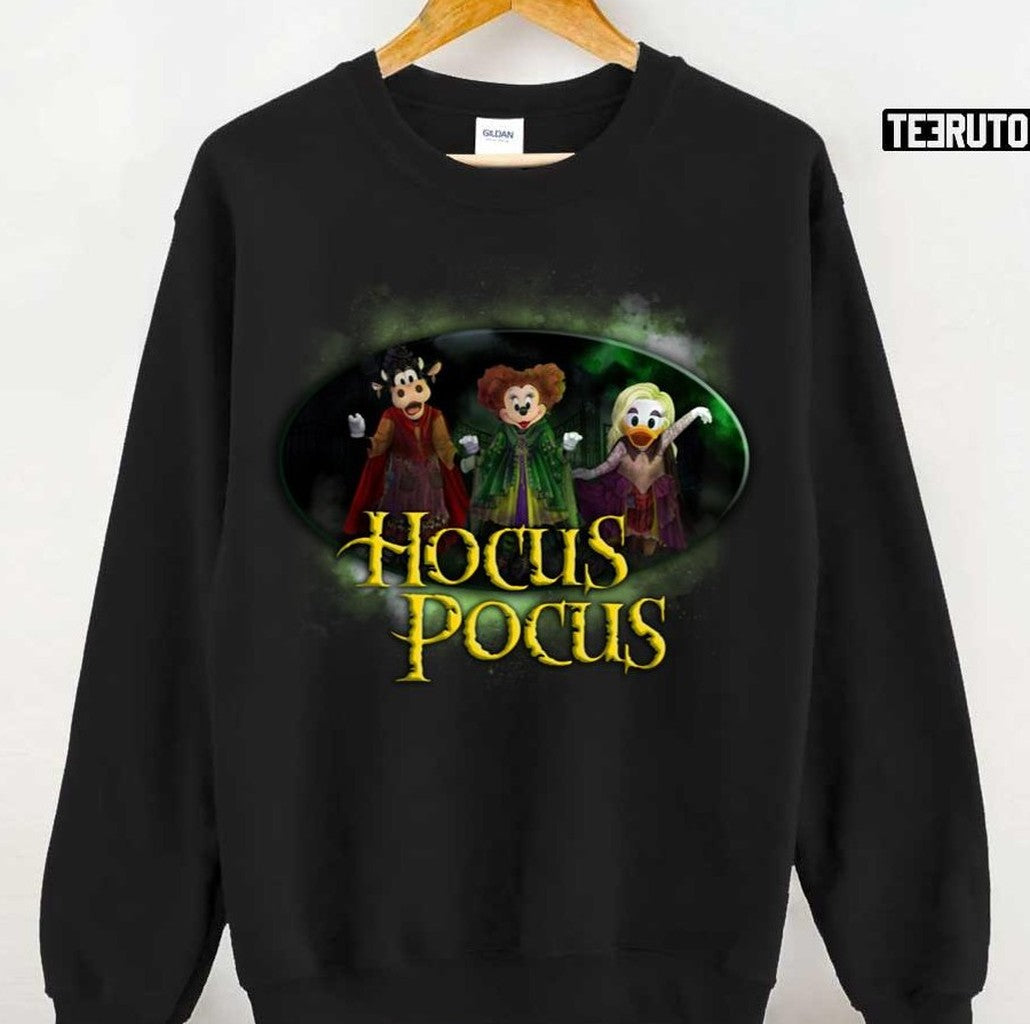 Sanderson Sisters Minnie Daisy Clarabelle Halloween Hocus Pocus Unisex T-Shirt