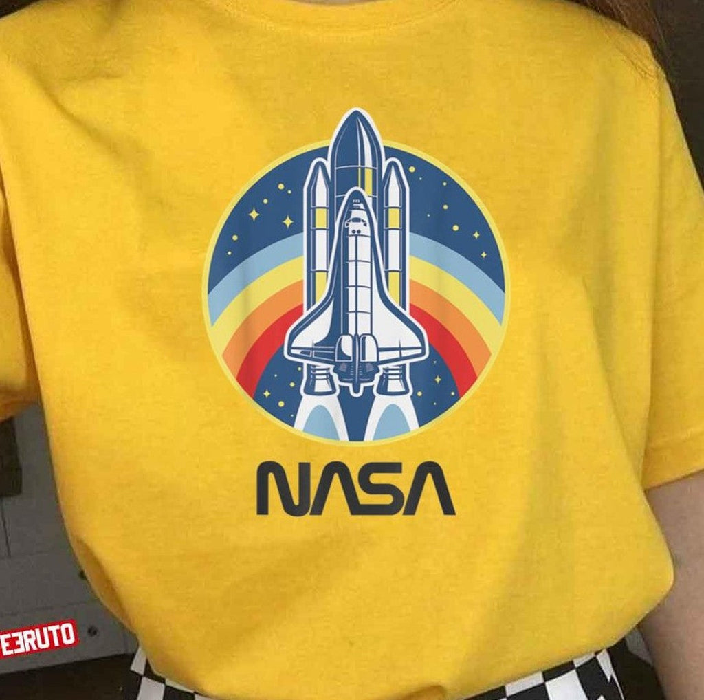 Nasa Space Shuttle Rainbow Unisex T-Shirt
