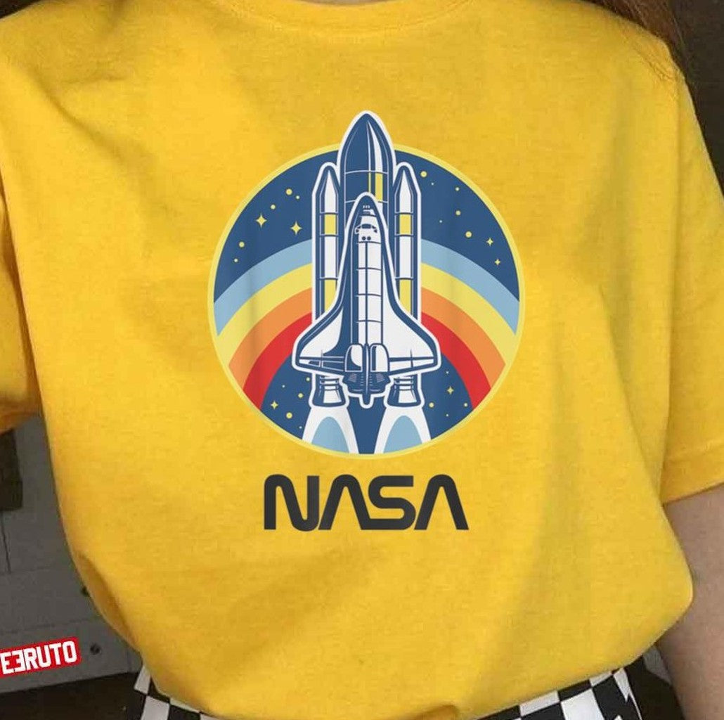 Nasa Space Shuttle Rainbow Unisex T-Shirt