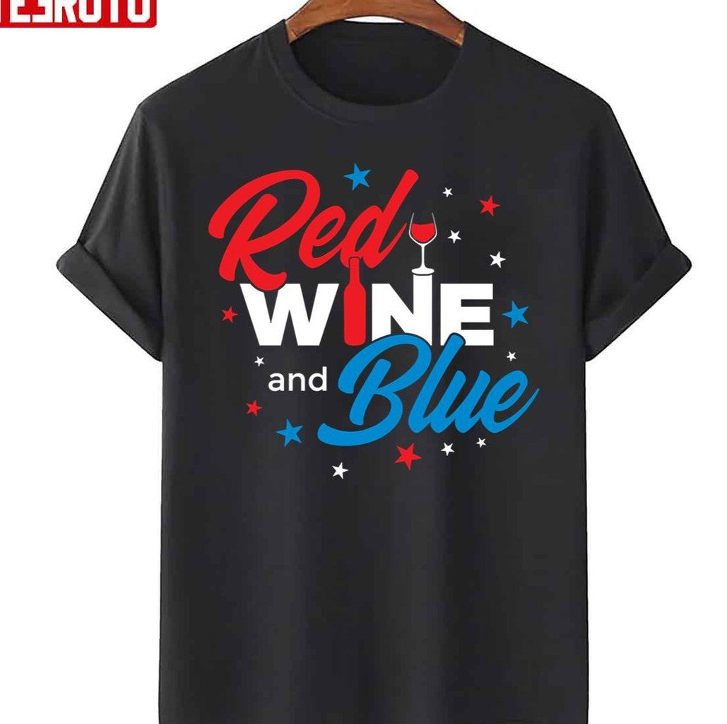 4th Of July Patriotic For Wine Drinkers Unisex T-Shirt