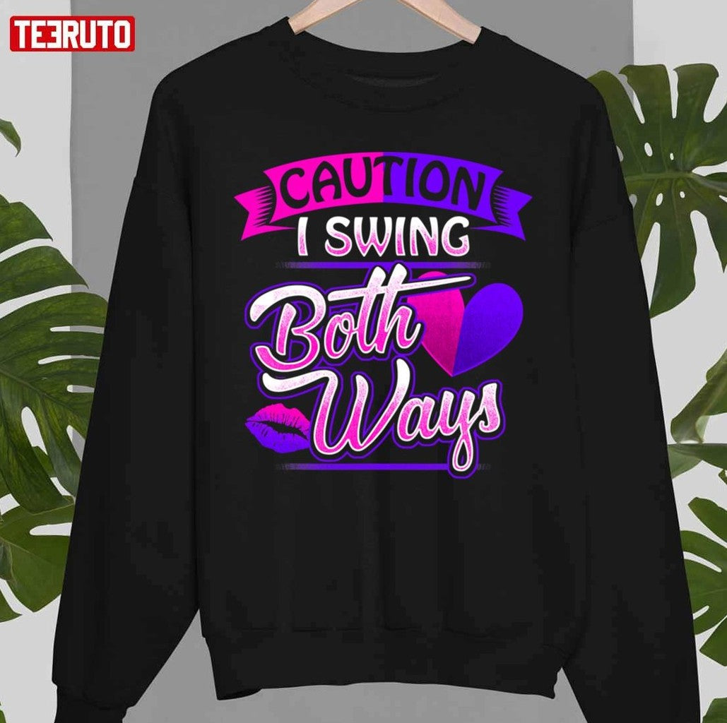 Bisexual Pride Bi Lgbt I Swing Both Ways Lgbtq Unisex T-Shirt