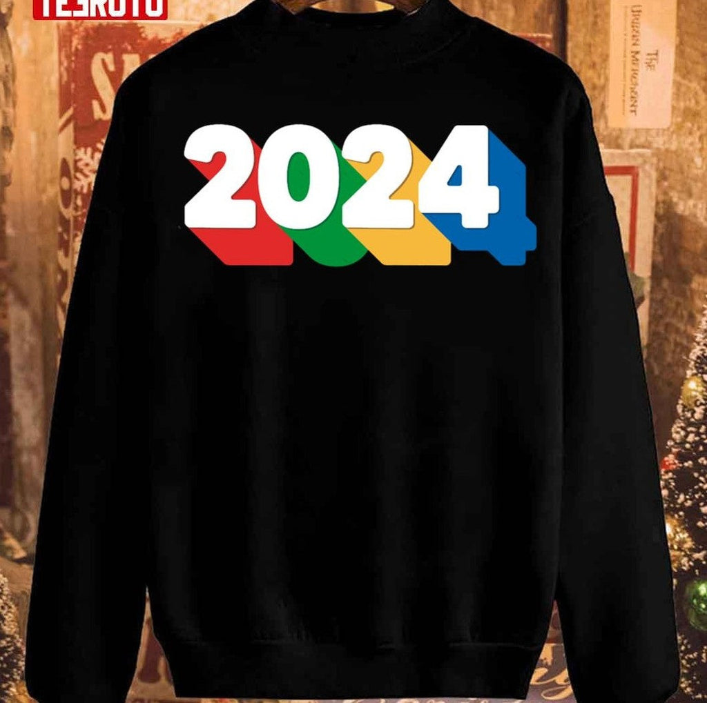 2024 Colorful Happy New Year Sweatshirt