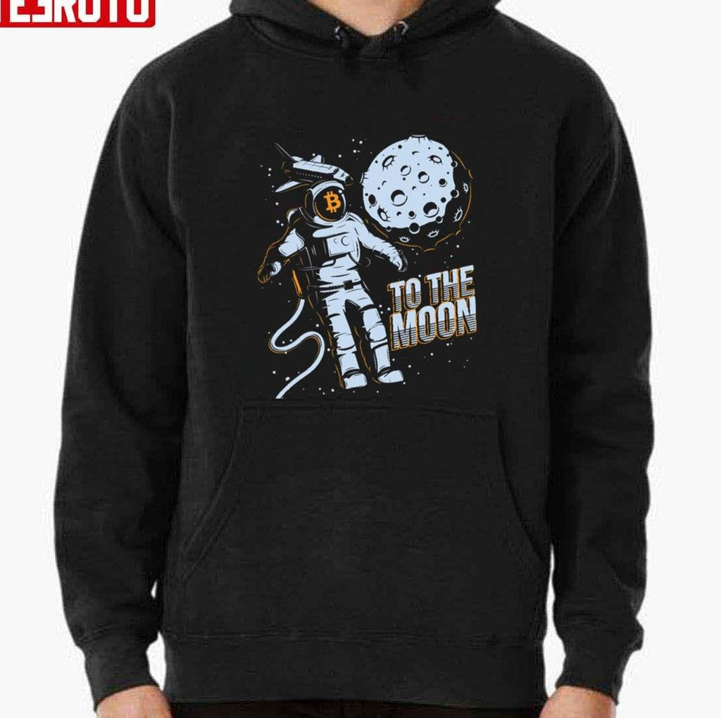 Bitcoin Astronaut To The Moon Unisex T-Shirt