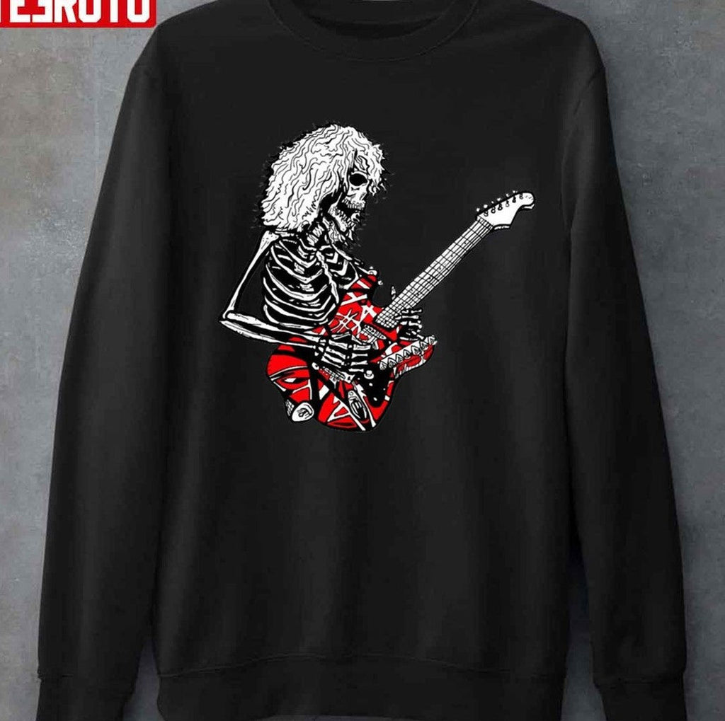 Skeleton Van Halen Guitarist Eddie Van Halen Unisex T-shirt
