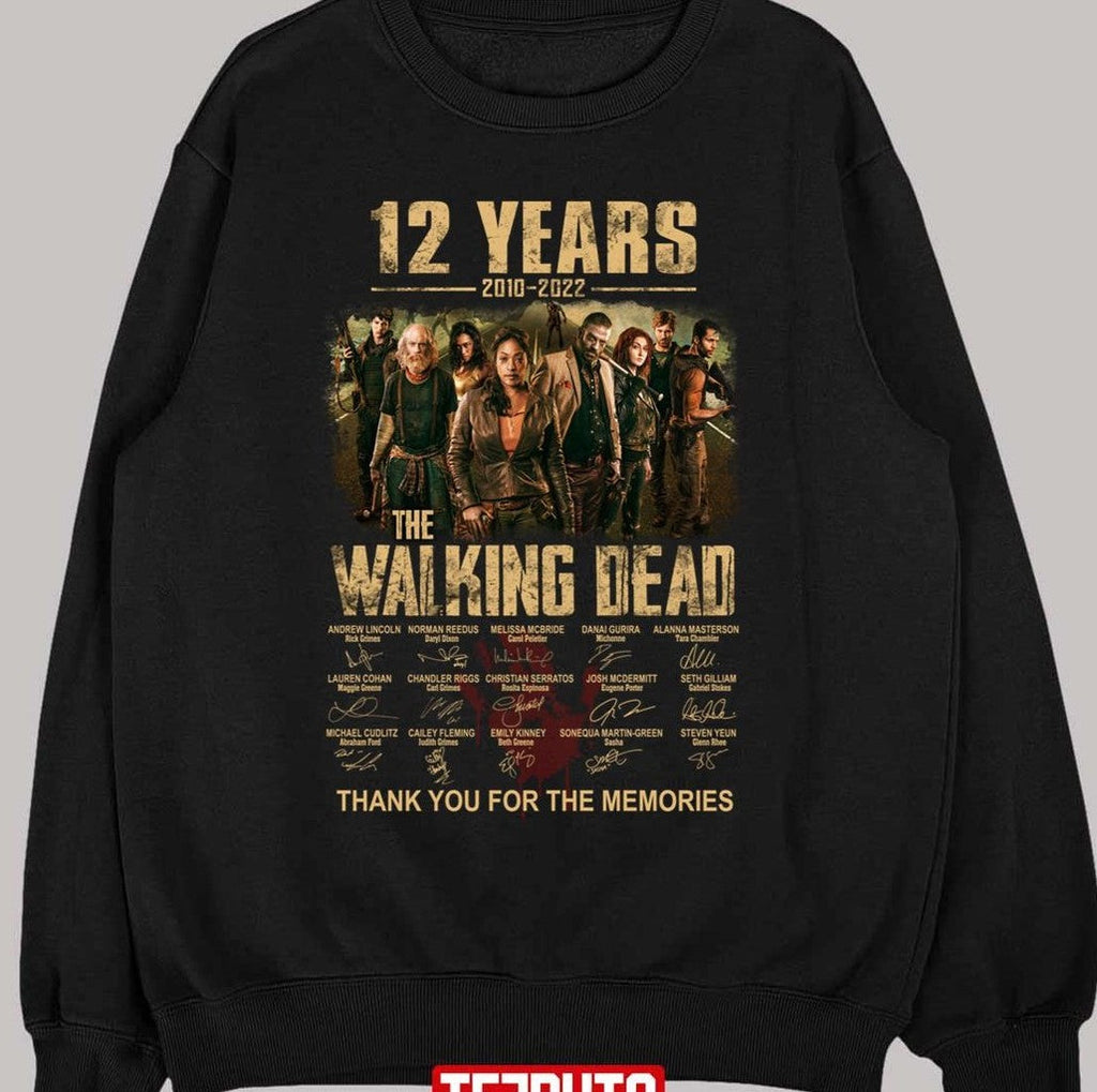 Thank You For The Memories Anniversary The Walking Dead Unisex Sweatshirt