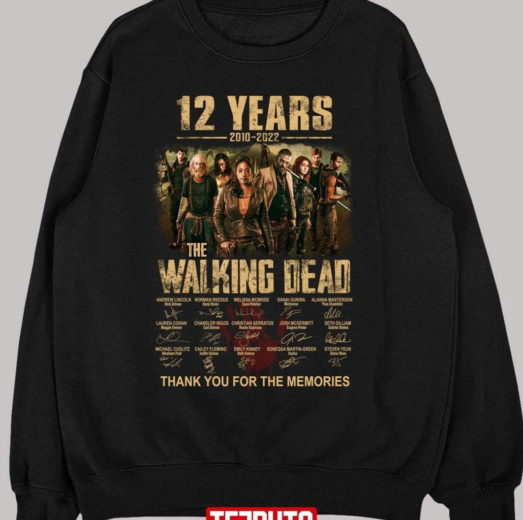 Thank You For The Memories Anniversary The Walking Dead Unisex Sweatshirt