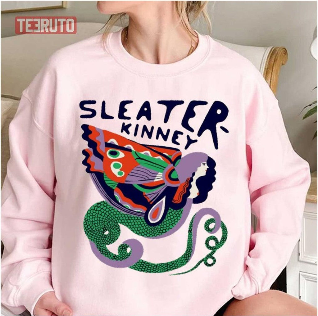 Sleater Kinney Beautiful Serpent Original Illustration Unisex Sweatshirt