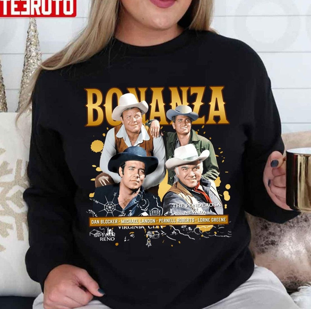 The Gun Slinging Adventures Of The Cartwright Clan Bonanza Unisex Sweatshirt