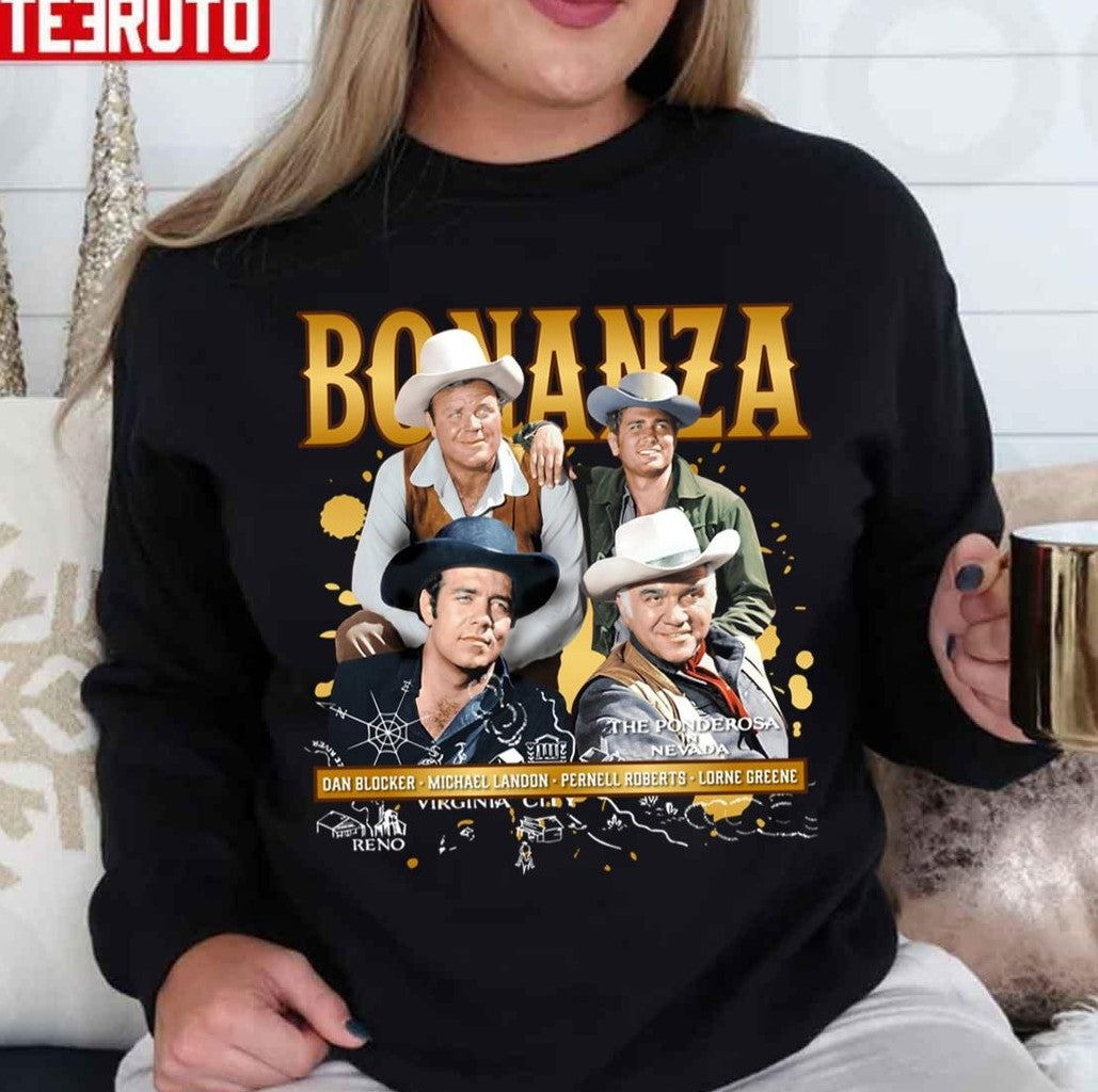 The Gun Slinging Adventures Of The Cartwright Clan Bonanza Unisex Sweatshirt