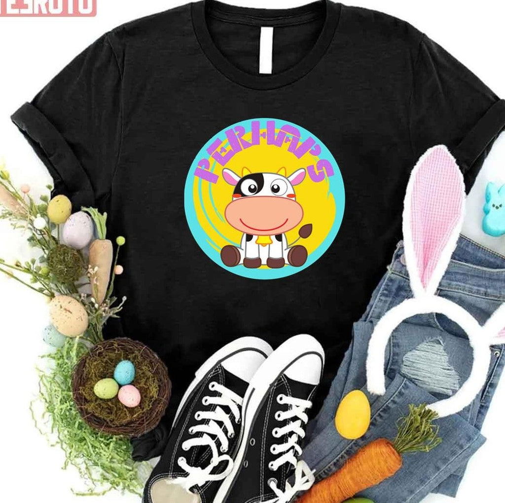 Perhaps Meme Cow Animal Crossing Unisex T-Shirt