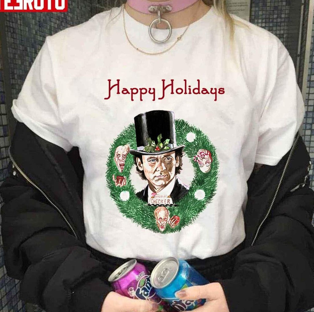 Bill Murray Scrooged Happy Holidays Unisex Sweatshirt