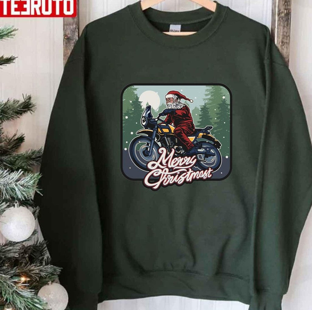 On A Motorcycle For Enthusiasts Lovers Fans Riders Unisex Sweatshirt