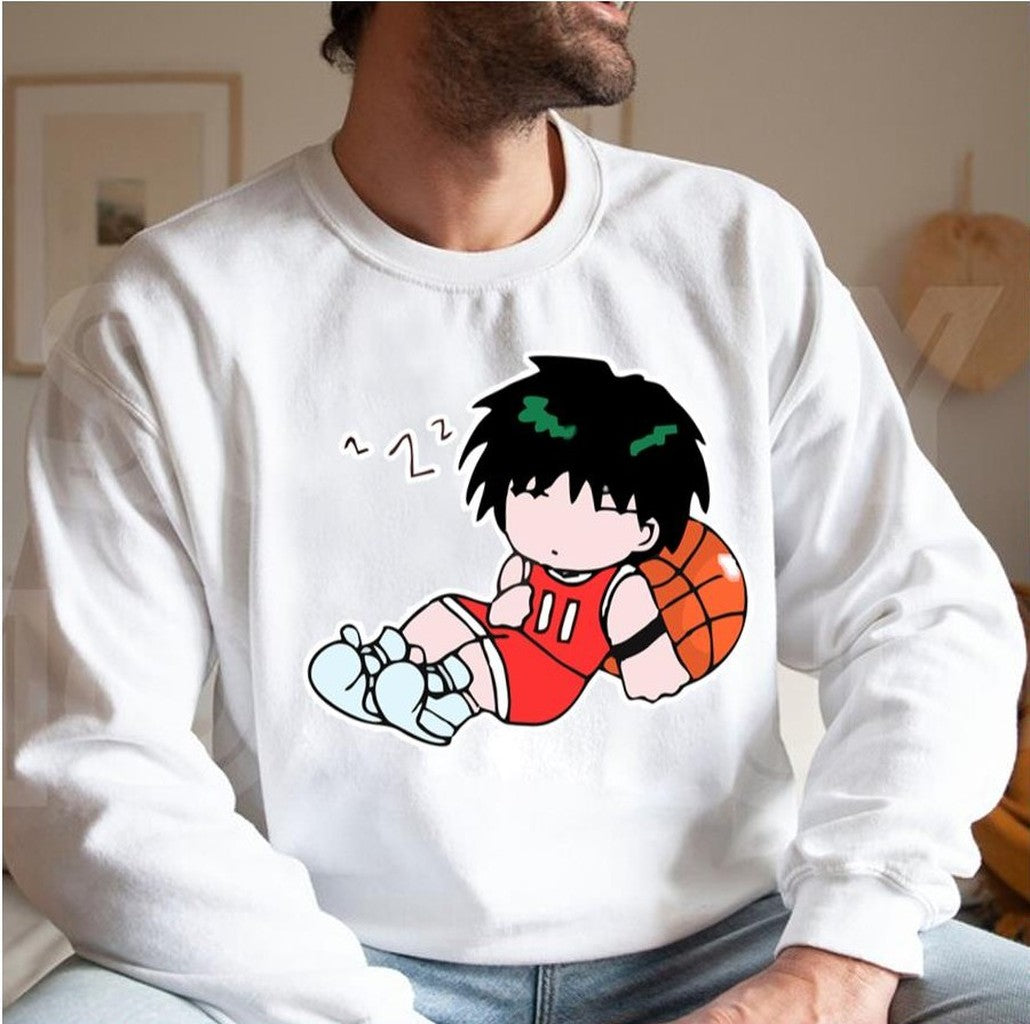 Sleep Slamedunk Chibi Character Unisex Sweatshirt
