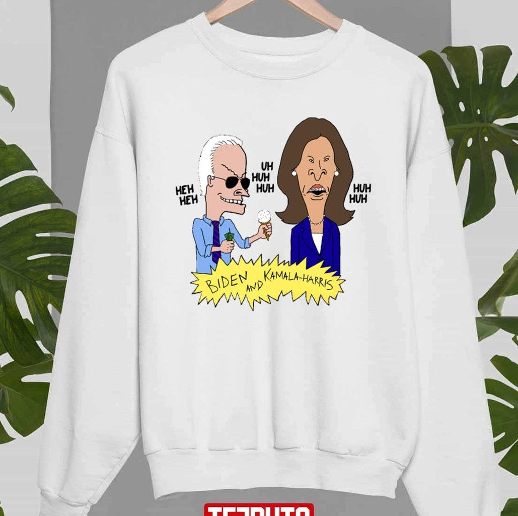Beavis and Butthead Biden and Kamala Parody Unisex T-Shirt
