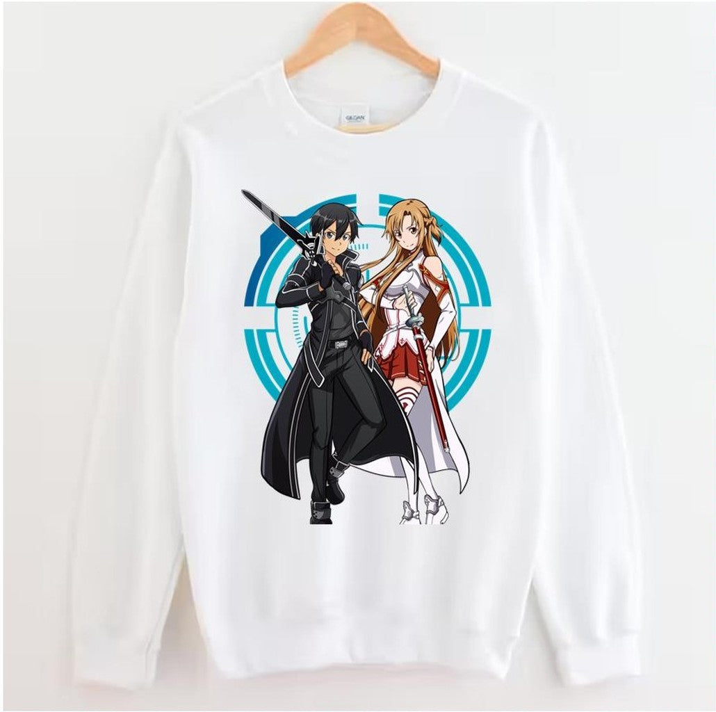 Sword Art Online Anime Asuna And Kirito Unisex Sweatshirt