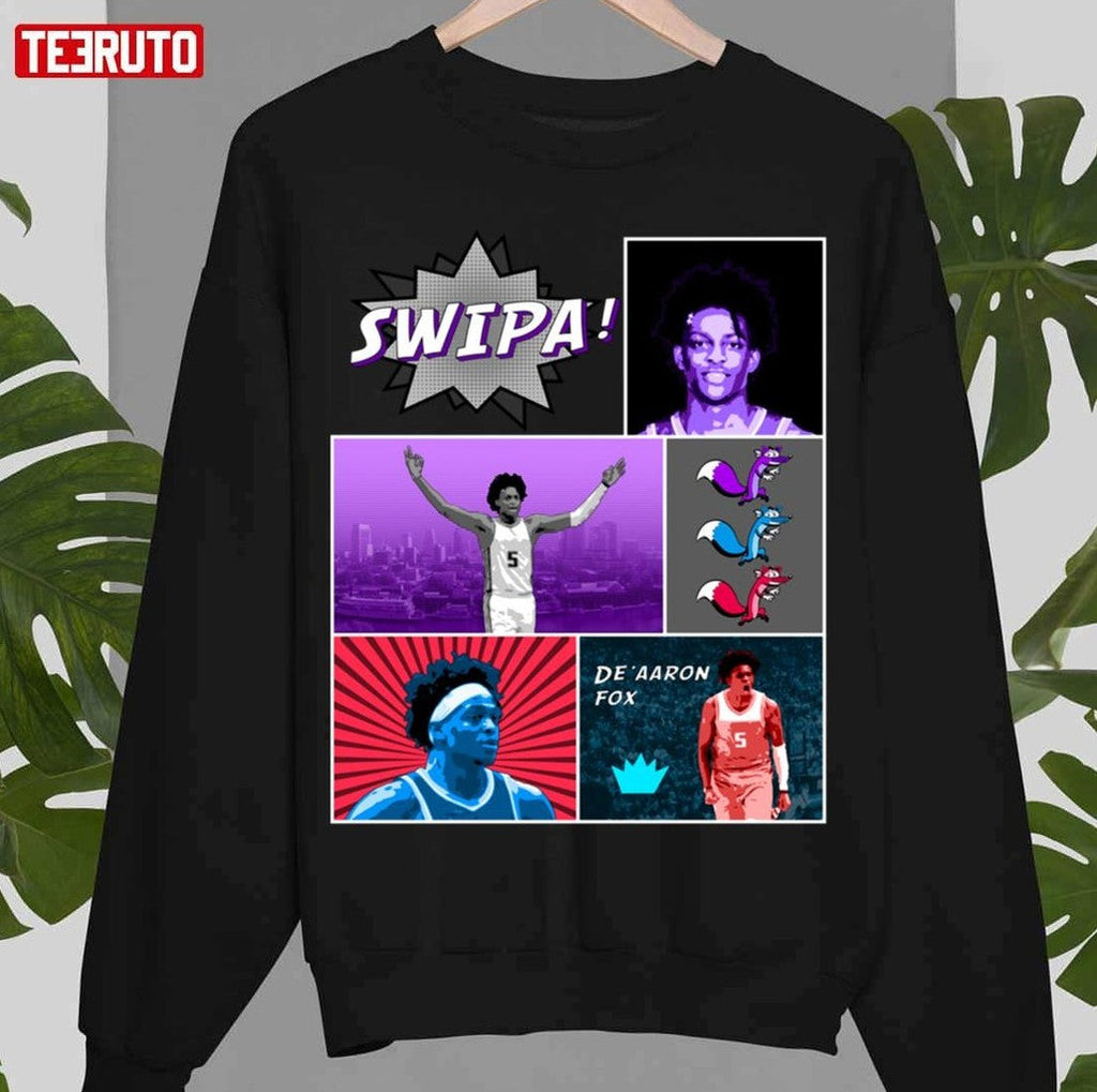 Basketball Comic Collage De'aaron Fox Unisex T-Shirt
