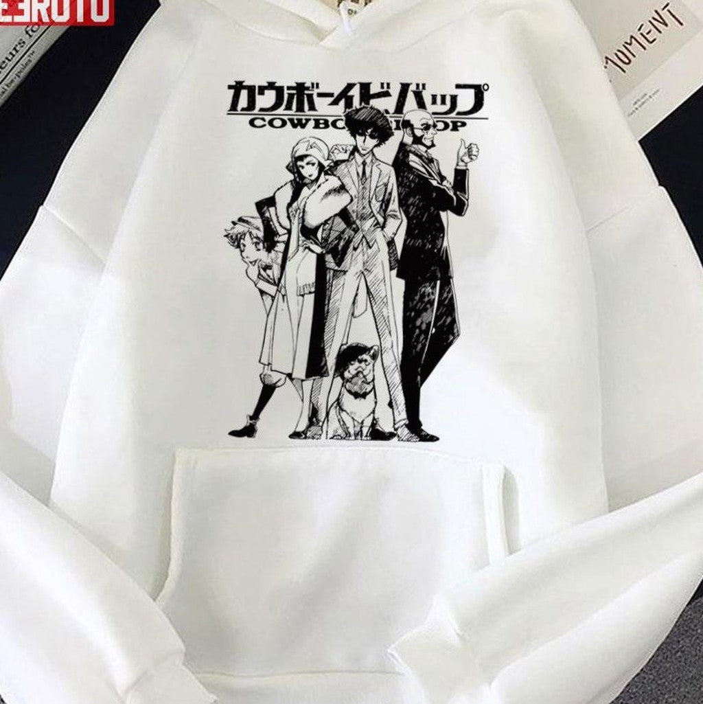 Black And White Design Cowboy Bebop Unisex Sweatshirt