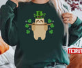 Sloth St Patricks Day Shamrock Unisex Sweatshirt