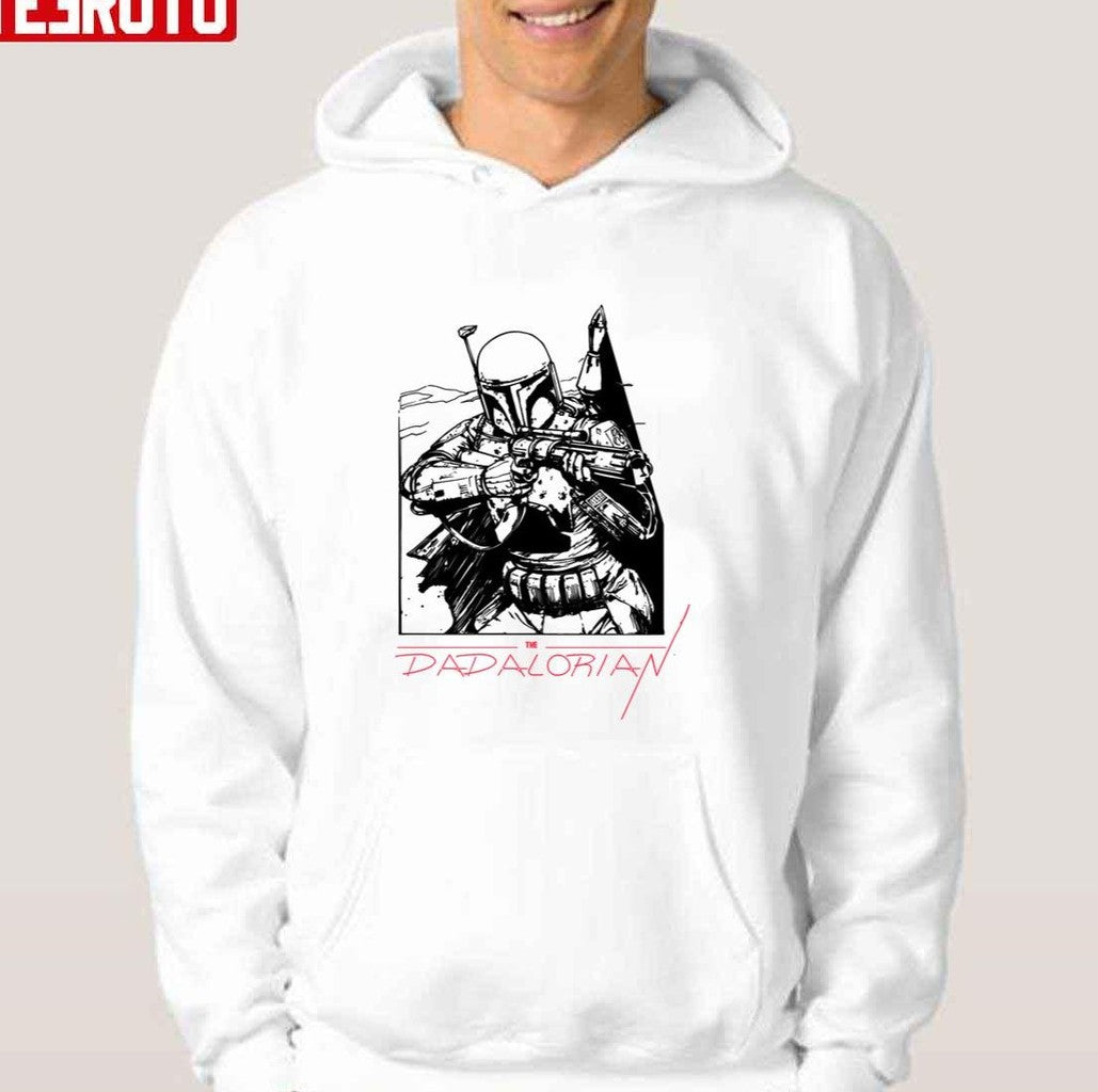 The Dadalorian The Best Dad In The Galaxy Funny Father's Day Unisex Hoodie