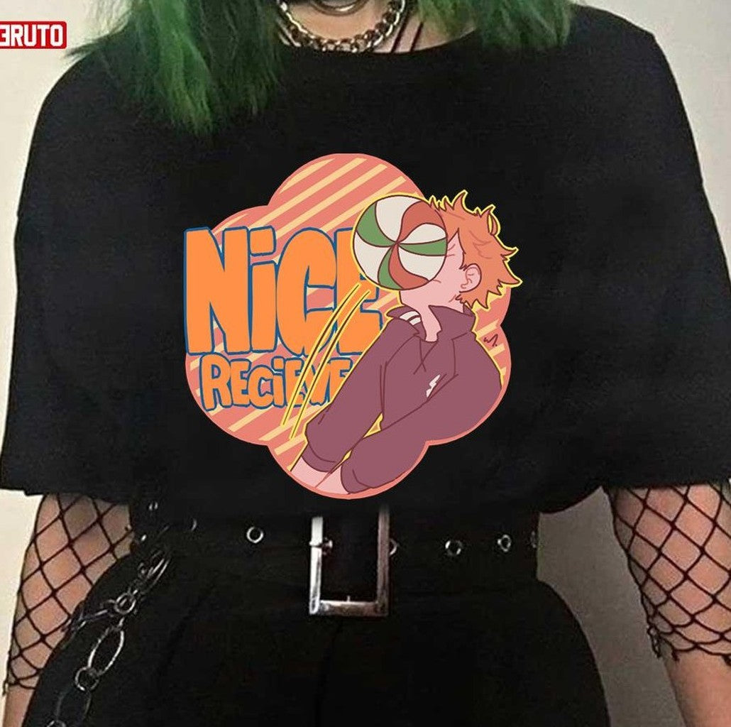 Nice Recieve Hinata Haikyuu Anime Unisex T-Shirt